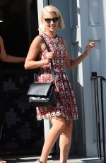 DIANNA AGRON Leaves Gracias Madre in West Hollywood