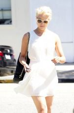 DIANNA AGRON Out Shopping in Beverly Hills