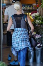 DIANNA AGRON Shopping at a Supermarket in Los Angeles