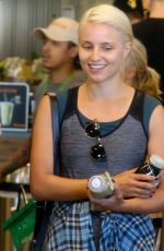 DIANNA AGRON Shopping at a Supermarket in Los Angeles