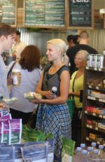 DIANNA AGRON Shopping at a Supermarket in Los Angeles