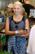 DIANNA AGRON Shopping at a Supermarket in Los Angeles