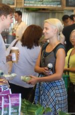 DIANNA AGRON Shopping at a Supermarket in Los Angeles