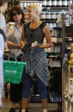 DIANNA AGRON Shopping at a Supermarket in Los Angeles