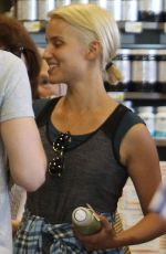 DIANNA AGRON Shopping at a Supermarket in Los Angeles