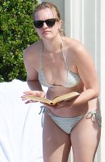 ELISABETH MOSS in Bikini on Vacation in Capri