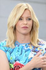 ELIZABETH BANKS on the Set of Extra in Los Angeles