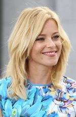 ELIZABETH BANKS on the Set of Extra in Los Angeles