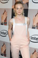 ELLE FANNING at 100% Lost Cotton Opening Ceremony in New York