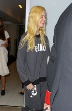 ELLE FANNING at LAX Airport in Los Angeles 0109