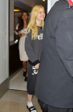 ELLE FANNING at LAX Airport in Los Angeles 0109