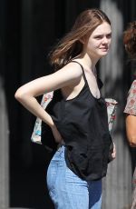 ELLE FANNING Out and About in Studio City 2309