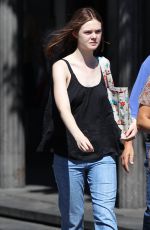 ELLE FANNING Out and About in Studio City 2309