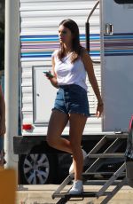EMILY RATAJKOWSKI at We Are Your Friends Set in Hollywood