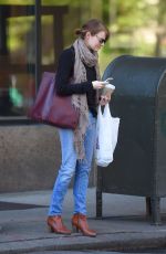EMMA STONE in Jeans Out and About in New York