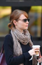 EMMA STONE in Jeans Out and About in New York