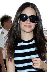 EMMY ROSSUM Arrives at LAX Airport in Los Angeles 0409