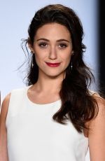 EMMY ROSSUM at Project Runway Fashion Show in New York