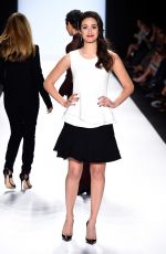 EMMY ROSSUM at Project Runway Fashion Show in New York