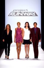 EMMY ROSSUM at Project Runway Fashion Show in New York