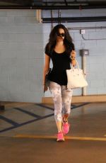 EMMY ROSSUM in Tights Leggings Out and About in Beverly Hills