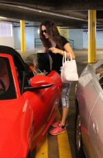 EMMY ROSSUM in Tights Leggings Out and About in Beverly Hills