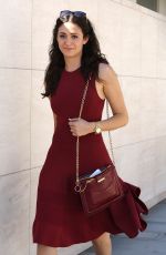 EMMY ROSSUM Leaves a Birthday Party at Milk Studios in Hollywood