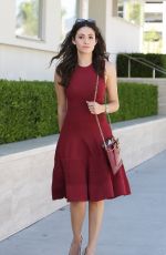 EMMY ROSSUM Leaves a Birthday Party at Milk Studios in Hollywood