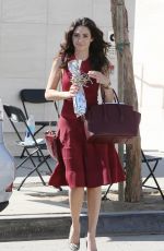 EMMY ROSSUM Leaves a Birthday Party at Milk Studios in Hollywood