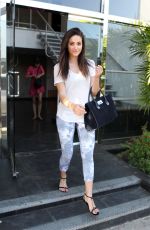 EMMY ROSSUM Leaves Weidman Gallery in West Hollywood