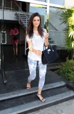 EMMY ROSSUM Leaves Weidman Gallery in West Hollywood