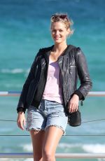 ERIN HEATHERTON Out and About at Bondi Beach in Sydney