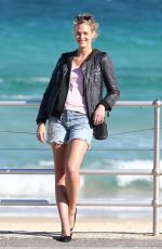 ERIN HEATHERTON Out and About at Bondi Beach in Sydney