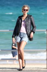ERIN HEATHERTON Out and About at Bondi Beach in Sydney