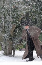 EVA GREEN on the Set of Penny Dreadful in Dublin