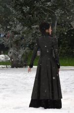 EVA GREEN on the Set of Penny Dreadful in Dublin