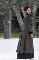 EVA GREEN on the Set of Penny Dreadful in Dublin