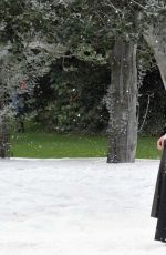 EVA GREEN on the Set of Penny Dreadful in Dublin