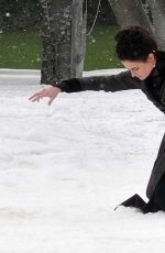 EVA GREEN on the Set of Penny Dreadful in Dublin