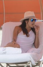 EVA LONGORIA and SERENA WILLIAMS on the Beach in Miami