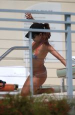 EVA LONGORIA in Bikini at a Pool in Miami