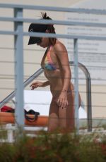 EVA LONGORIA in Bikini at a Pool in Miami