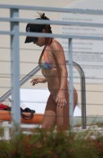 EVA LONGORIA in Bikini at a Pool in Miami