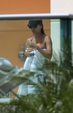 EVA LONGORIA in Bikini at a Pool in Miami