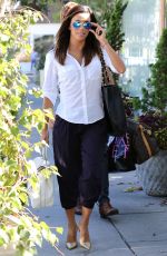 EVA LONGORIA Leaves Ken Paves Hair Salon in Los Angeles