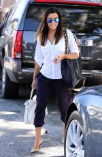 EVA LONGORIA Leaves Ken Paves Hair Salon in Los Angeles