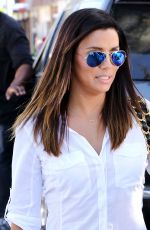 EVA LONGORIA Leaves Ken Paves Hair Salon in Los Angeles