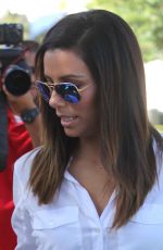 EVA LONGORIA Leaves Ken Paves Hair Salon in Los Angeles