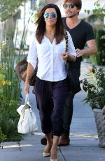 EVA LONGORIA Leaves Ken Paves Hair Salon in Los Angeles