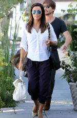 EVA LONGORIA Leaves Ken Paves Hair Salon in Los Angeles
